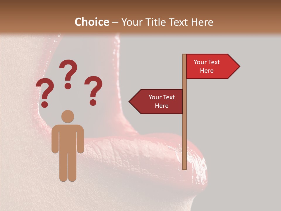 Fun Freedom Lipstick PowerPoint Template