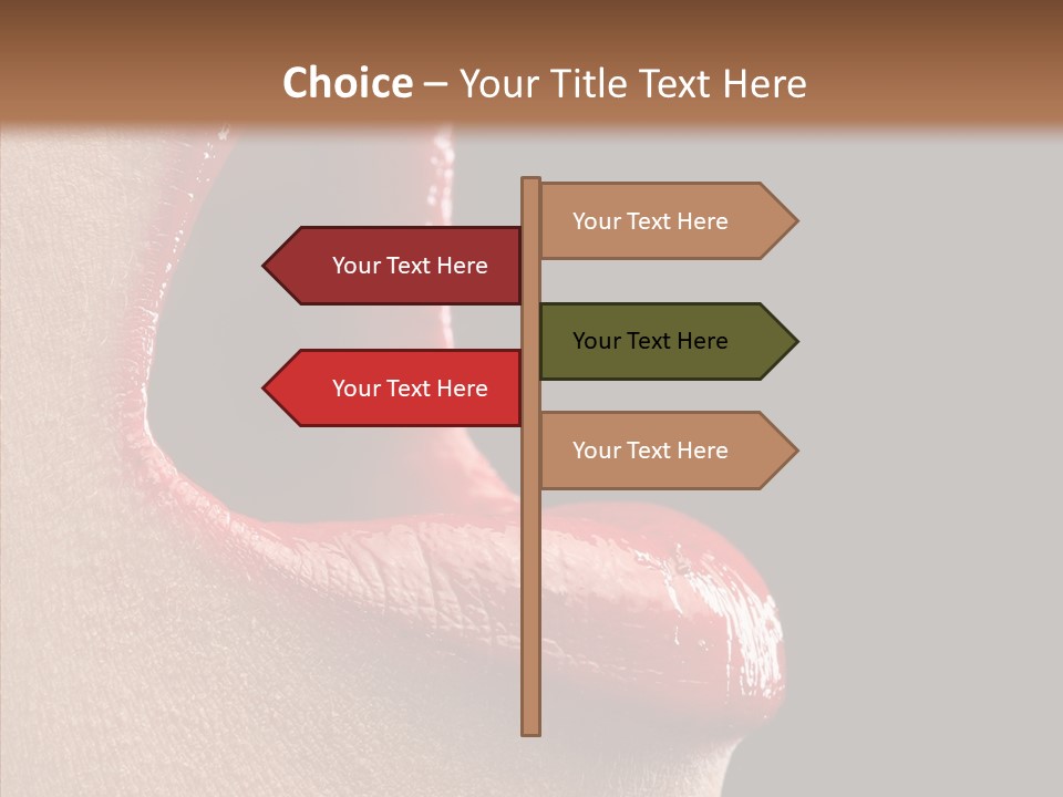 Fun Freedom Lipstick PowerPoint Template