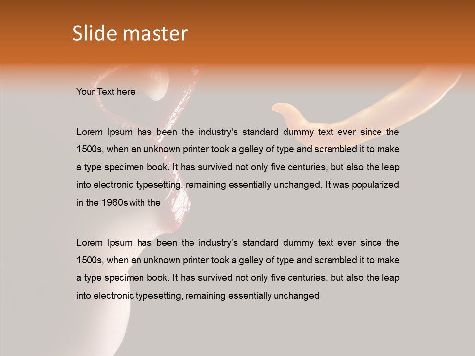 Woman Beauty Fashion PowerPoint Template