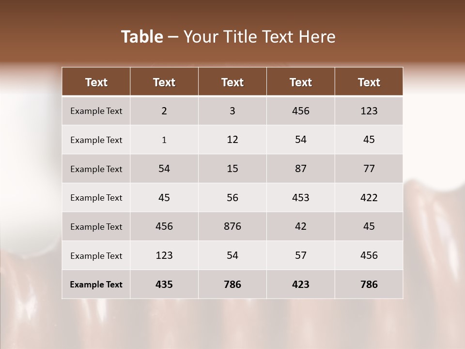 Choco Snack Fast PowerPoint Template
