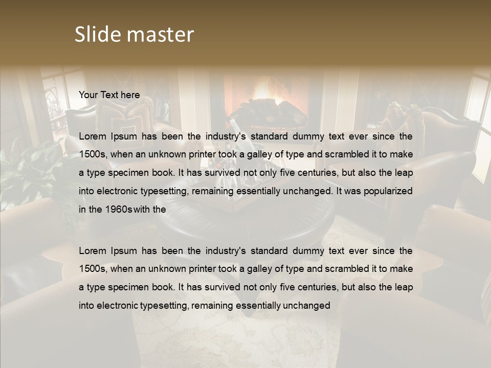 Home New Mansion PowerPoint Template
