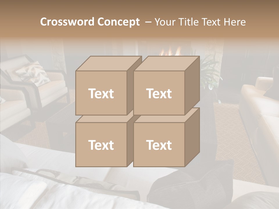 Indoors Home Rug PowerPoint Template