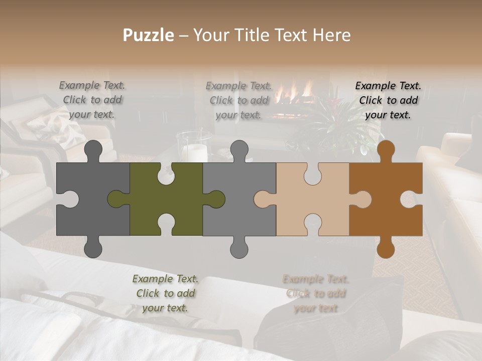 Indoors Home Rug PowerPoint Template