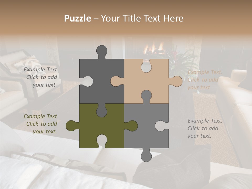 Indoors Home Rug PowerPoint Template