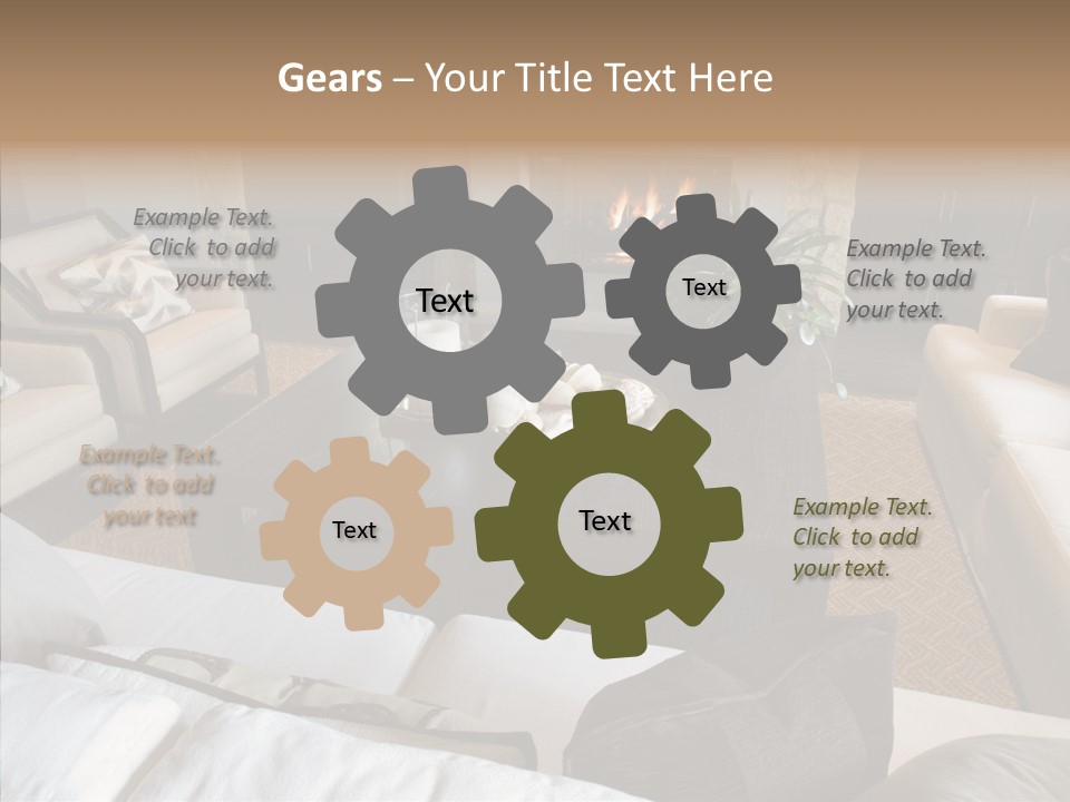 Indoors Home Rug PowerPoint Template