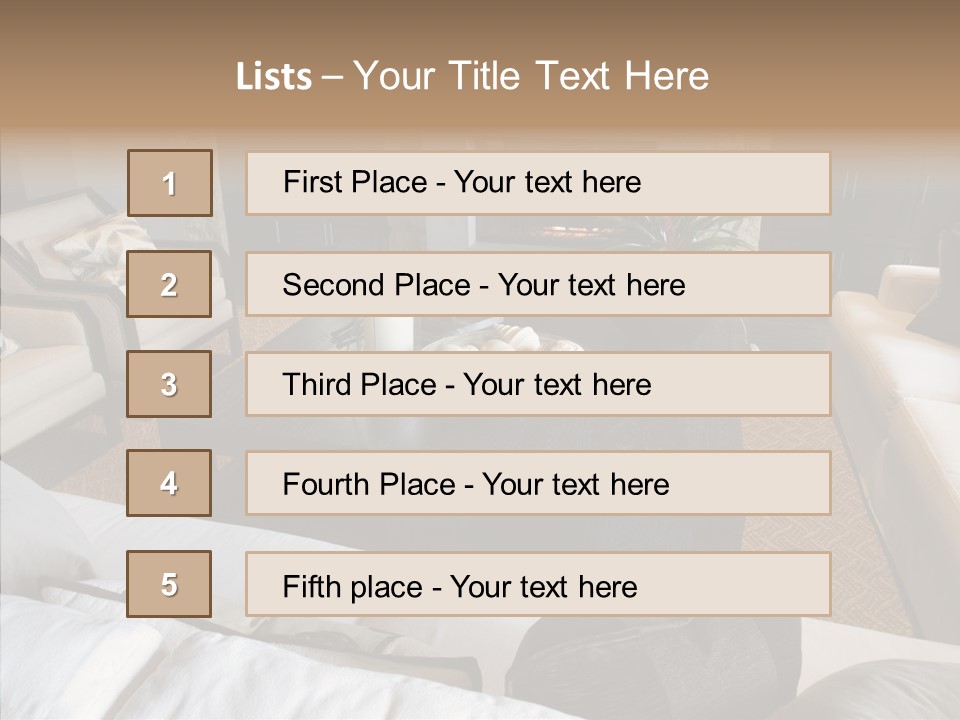 Indoors Home Rug PowerPoint Template