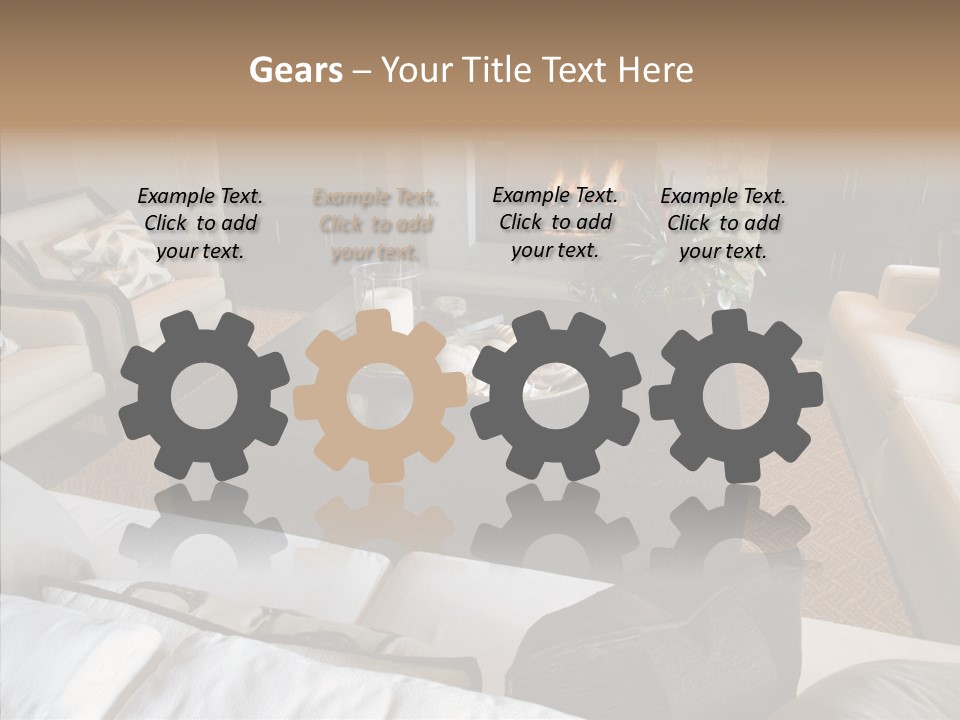 Indoors Home Rug PowerPoint Template