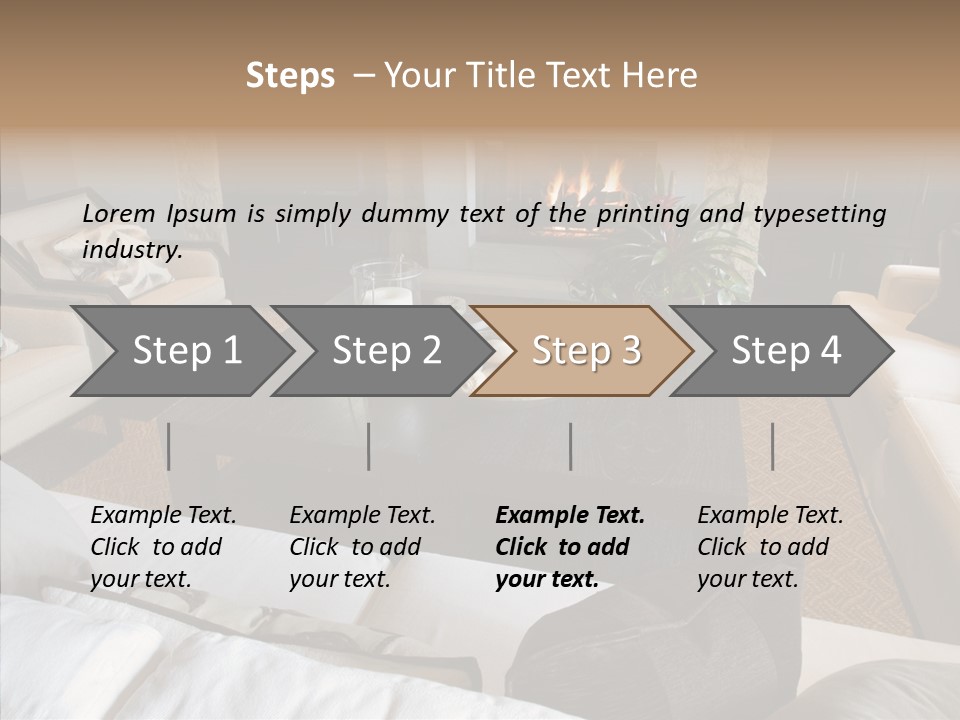 Indoors Home Rug PowerPoint Template