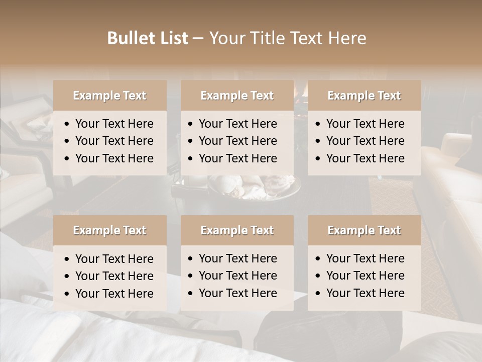 Indoors Home Rug PowerPoint Template