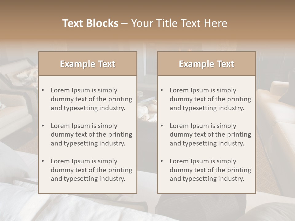 Indoors Home Rug PowerPoint Template