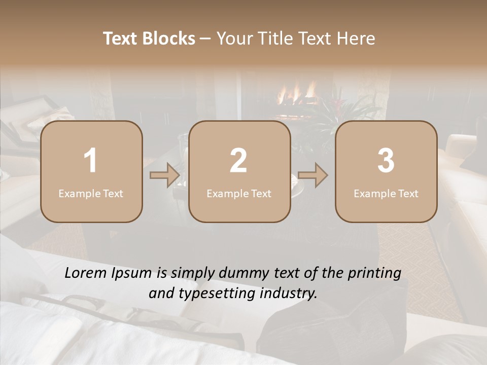 Indoors Home Rug PowerPoint Template