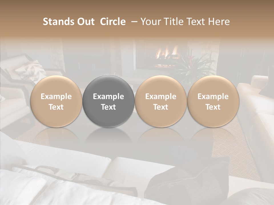 Indoors Home Rug PowerPoint Template