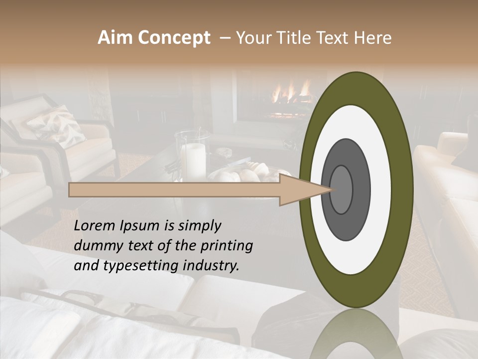 Indoors Home Rug PowerPoint Template
