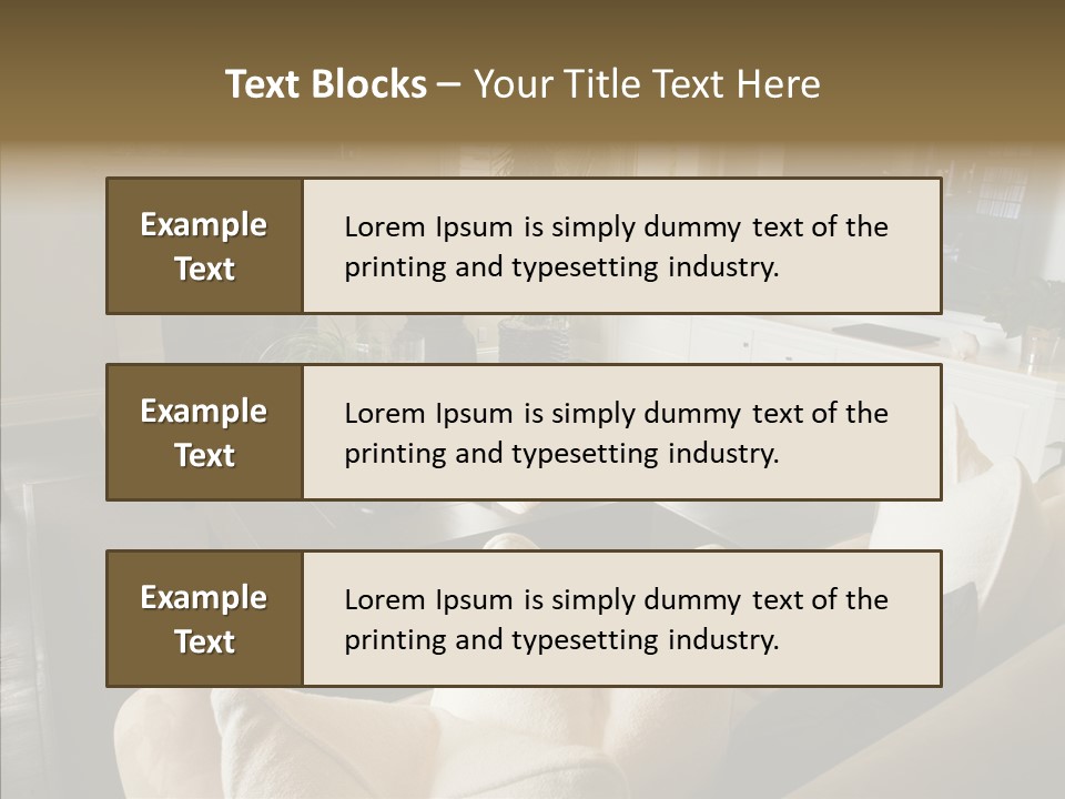 Residential Lounge Study PowerPoint Template
