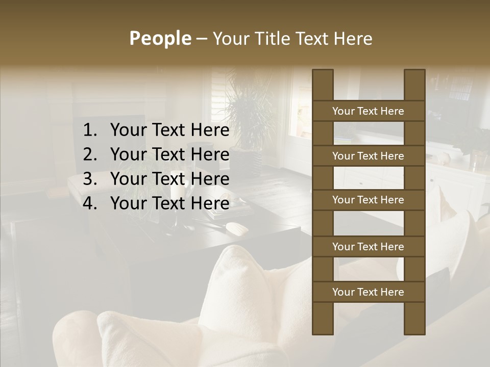 Residential Lounge Study PowerPoint Template