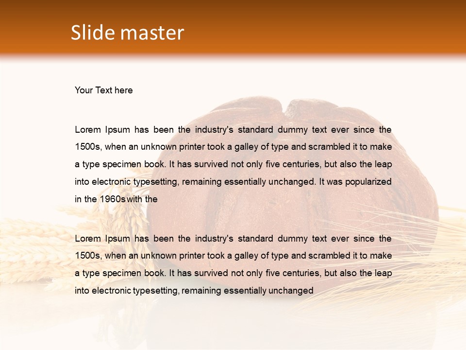 Background Objects Yellow PowerPoint Template