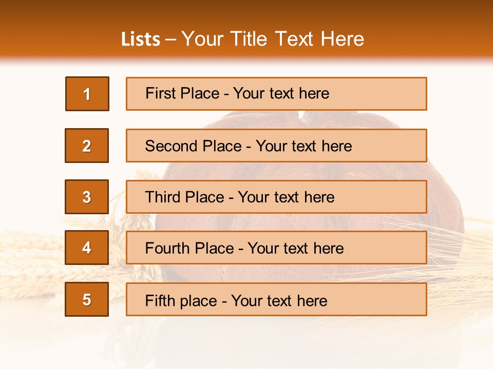 Background Objects Yellow PowerPoint Template