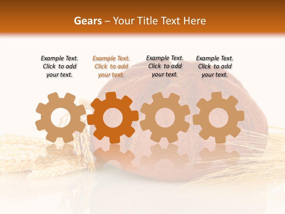 Background Objects Yellow PowerPoint Template