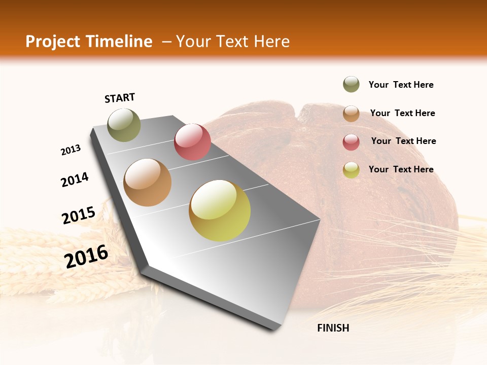 Background Objects Yellow PowerPoint Template