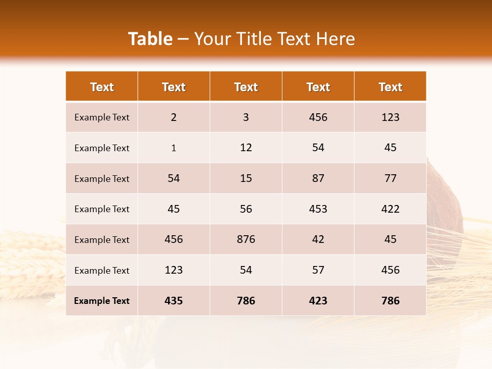 Background Objects Yellow PowerPoint Template