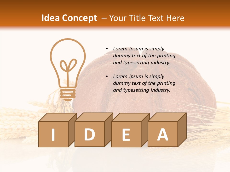 Background Objects Yellow PowerPoint Template