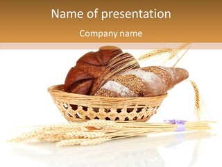 Bunch Spikelets Healthy PowerPoint Template