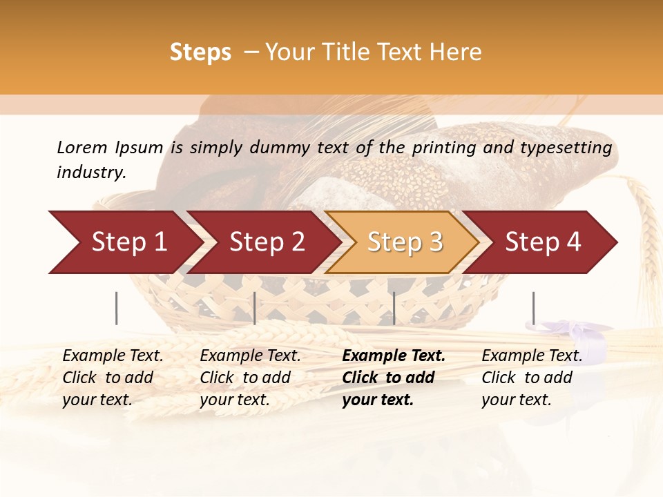 Bunch Spikelets Healthy PowerPoint Template