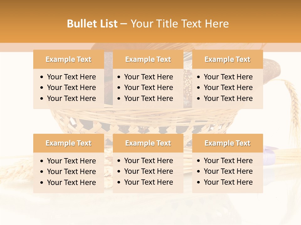 Bunch Spikelets Healthy PowerPoint Template