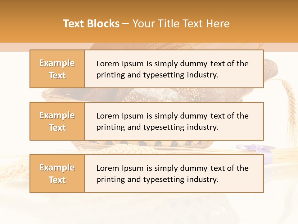 Bunch Spikelets Healthy PowerPoint Template