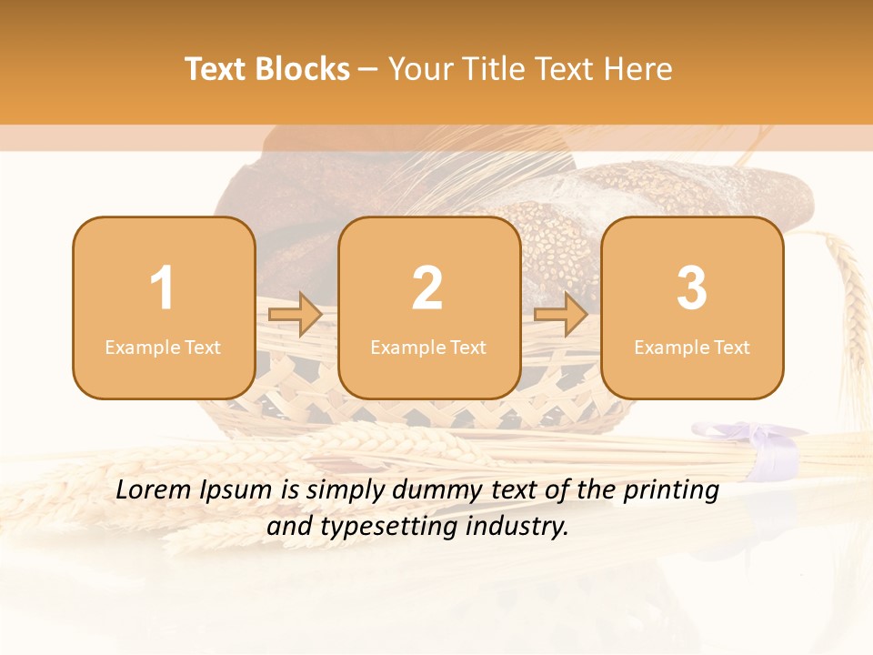 Bunch Spikelets Healthy PowerPoint Template