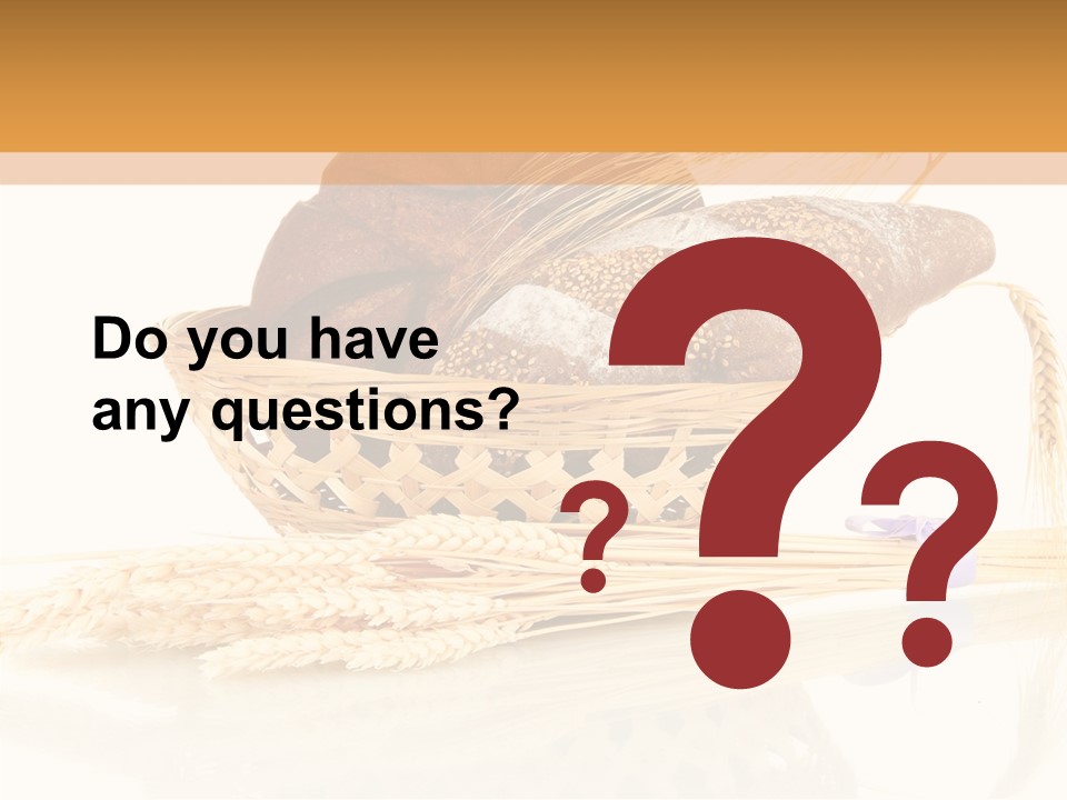 Bunch Spikelets Healthy PowerPoint Template