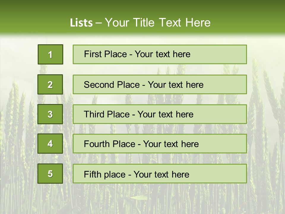 Nobody Nature Corn PowerPoint Template