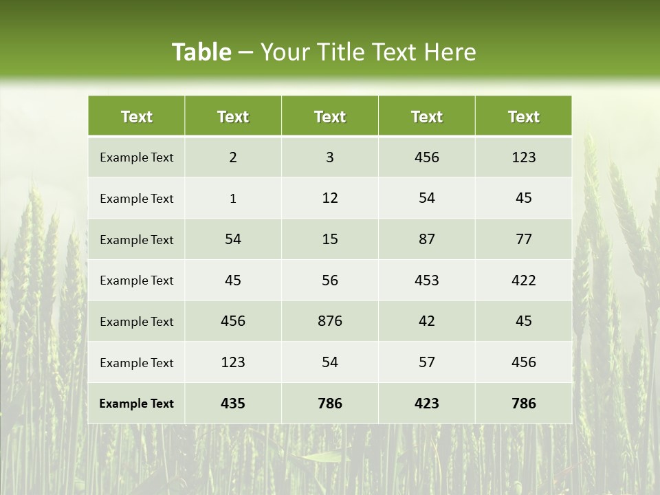 Nobody Nature Corn PowerPoint Template