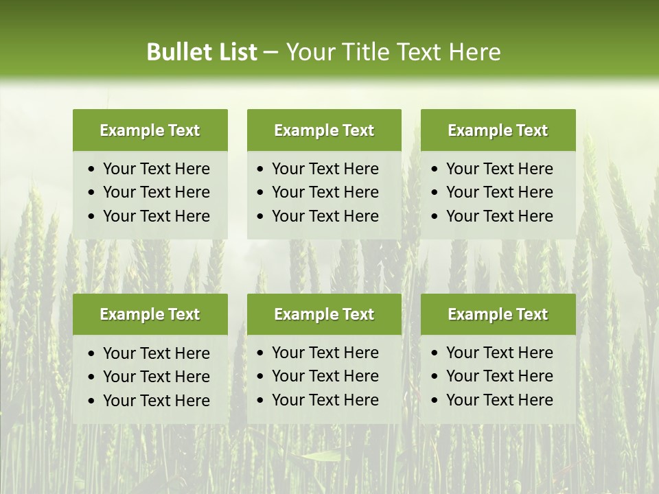 Nobody Nature Corn PowerPoint Template