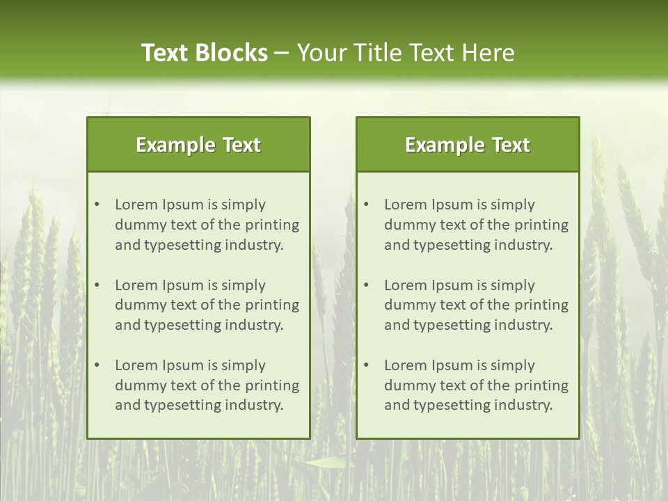 Nobody Nature Corn PowerPoint Template