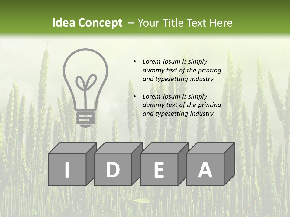 Nobody Nature Corn PowerPoint Template