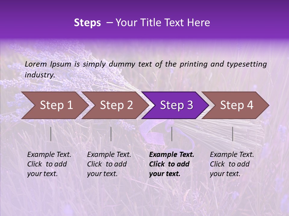 Lavendar Fragrant Agriculture PowerPoint Template