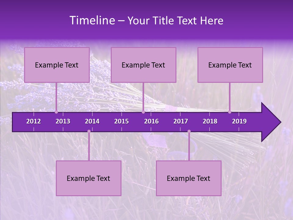 Lavendar Fragrant Agriculture PowerPoint Template