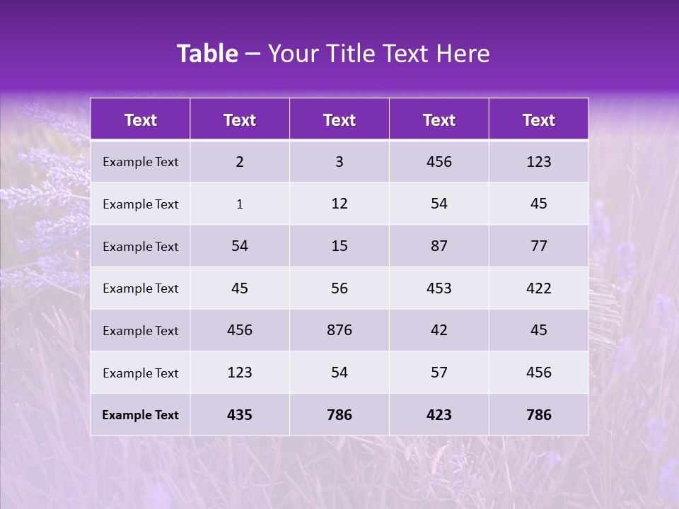 Lavendar Fragrant Agriculture PowerPoint Template