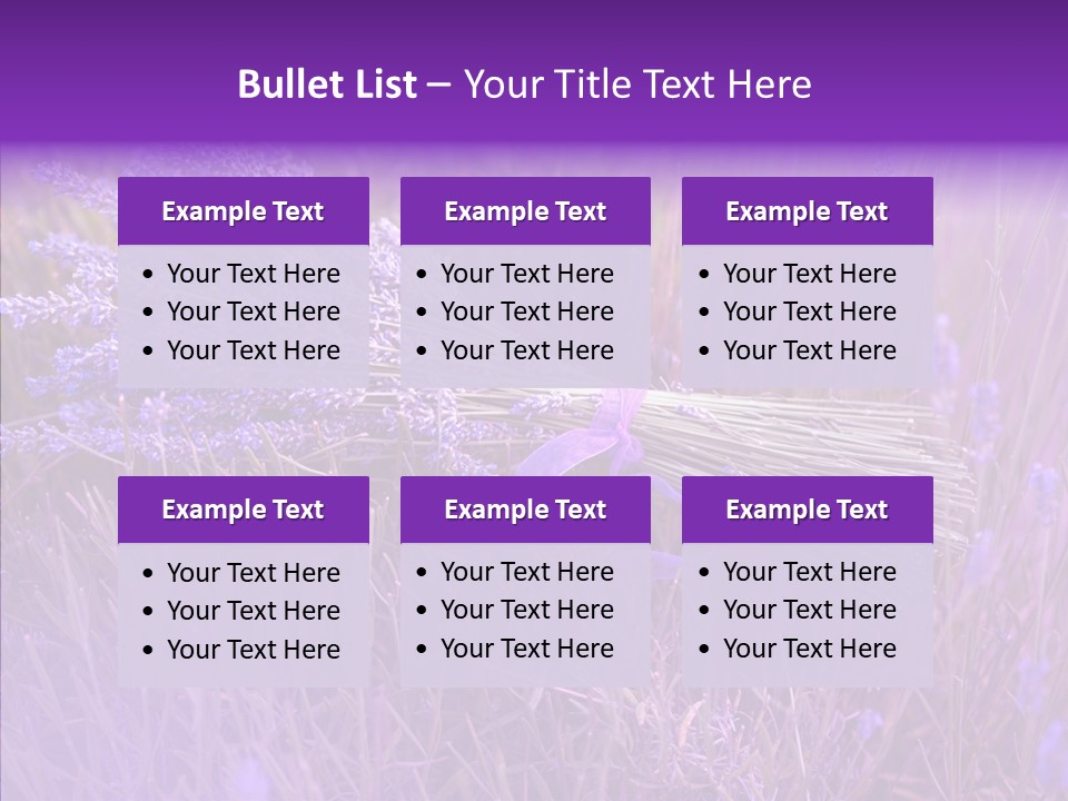Lavendar Fragrant Agriculture PowerPoint Template