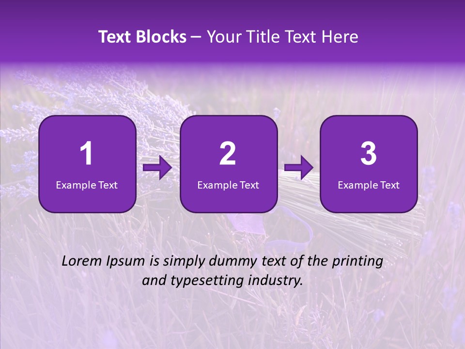 Lavendar Fragrant Agriculture PowerPoint Template