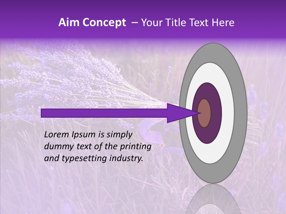 Lavendar Fragrant Agriculture PowerPoint Template