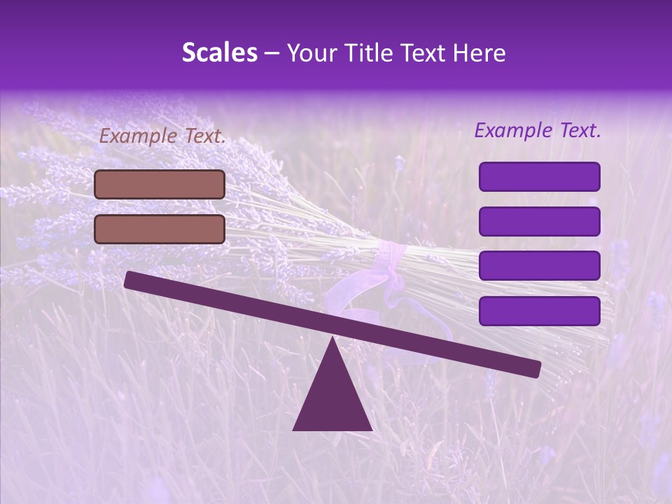 Lavendar Fragrant Agriculture PowerPoint Template