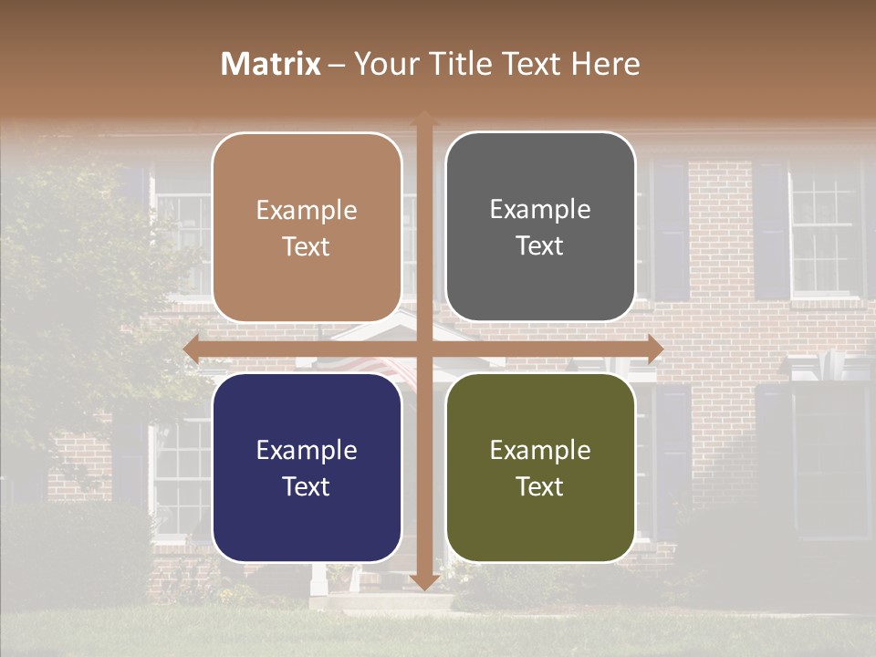 Porch Suburb Entrance PowerPoint Template