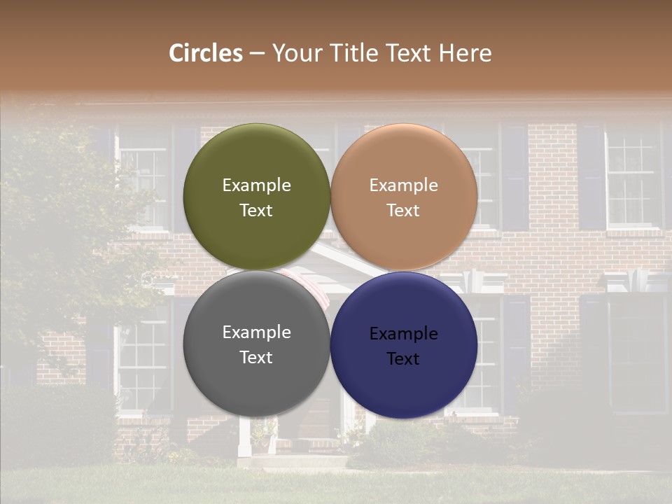 Porch Suburb Entrance PowerPoint Template