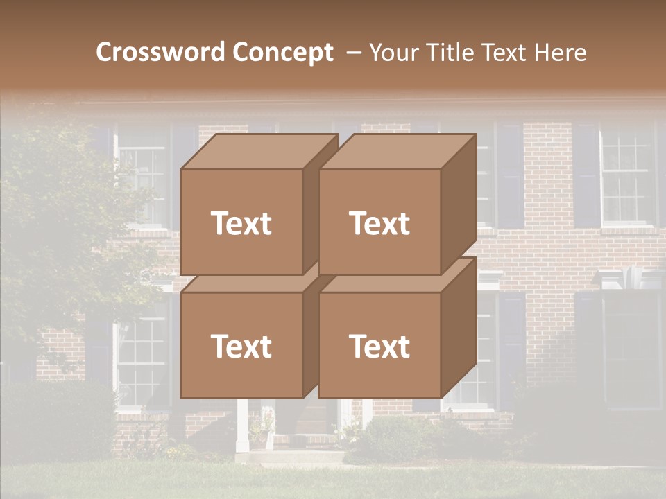 Porch Suburb Entrance PowerPoint Template