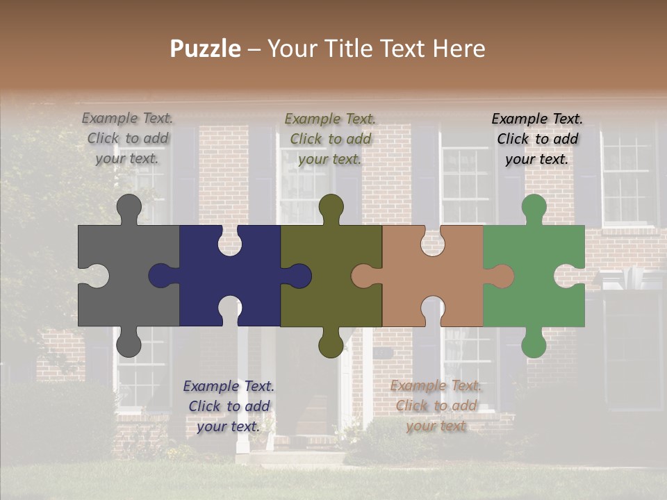 Porch Suburb Entrance PowerPoint Template