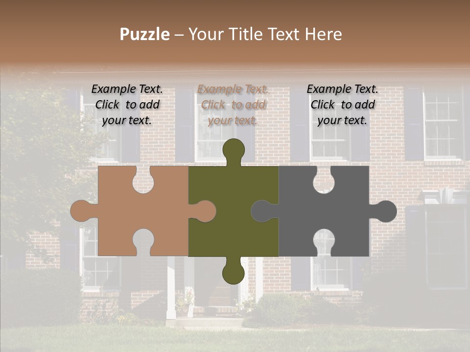 Porch Suburb Entrance PowerPoint Template