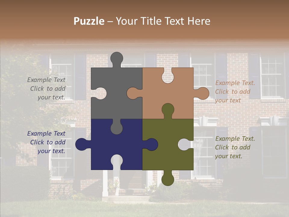 Porch Suburb Entrance PowerPoint Template