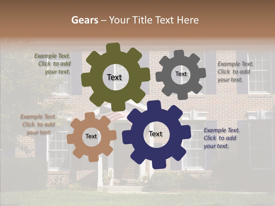 Porch Suburb Entrance PowerPoint Template